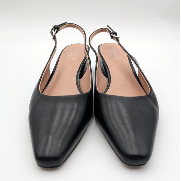 Franco Sarto Jacer Block Heel Slingback Pump Women's Black Size US9M EU40 - Picture 2 of 12